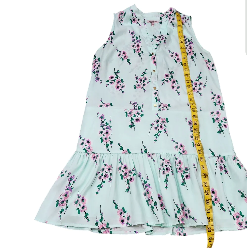 Juicy Couture Floral Cherry Blossom Print Short Fit Flare Dress 2